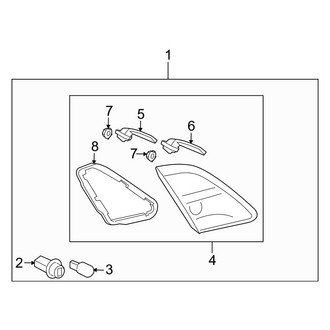Mazda OE - Rear Lamps - Backup Lamps (On Trunk Lid)