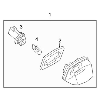 Mazda OE - Rear Lamps - License Lamps