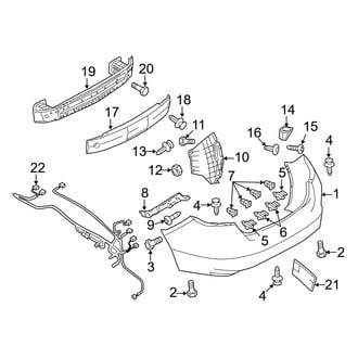 Mazda OE - Rear Bumper - Bumper & Components (2.5L)