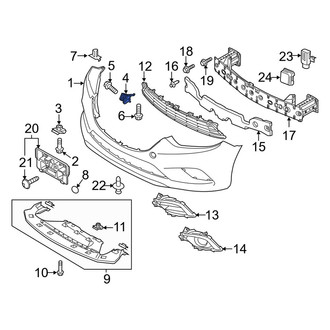 Mazda OE - Right Bumper Cover Bracket