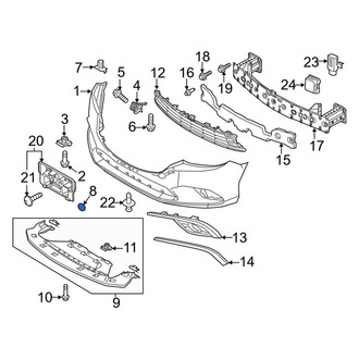 Mazda OE - Front Tow Hook Cover