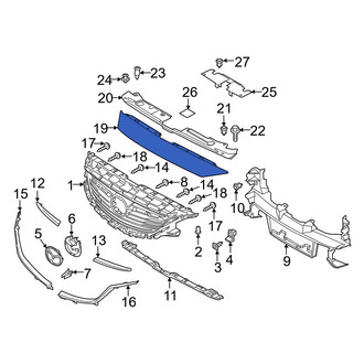 Mazda OE - Front Upper Grille Molding