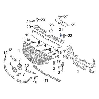 Mazda OE - Radiator Support Access Cover Clip
