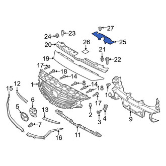 Mazda OE - Front Radiator Support Access Cover