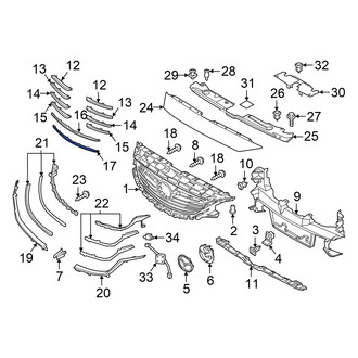 Mazda OE - Grille Molding
