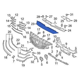 Mazda OE - Front Left Lower Grille Molding