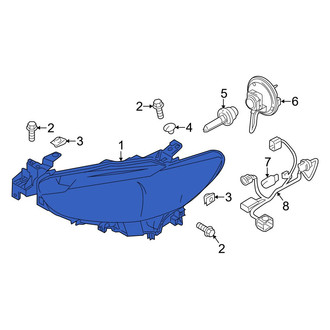 Mazda OE - Front Left Headlight