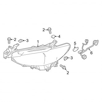 2016 Mazda 6 Headlight Components | Brackets — CARiD.com