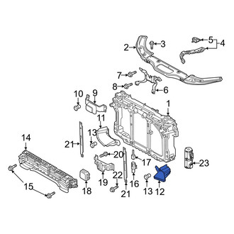Mazda OE - Left Radiator Support Panel Seal