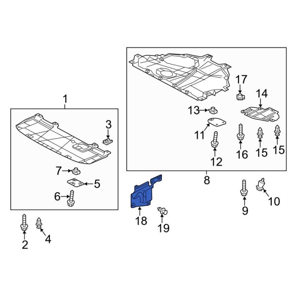 Radiator Support Splash Shield