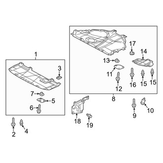 Mazda OE - Radiator Support - Under Cover & Splash Shields