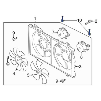 Mazda OE - Front Engine Cooling Fan Motor Wiring Harness
