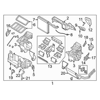 Mazda OE - Air Conditioner & Heater - Evaporator Components