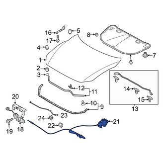 Mazda OE - Front Hood Release Cable
