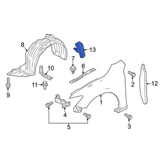 Mazda OE - Right Lower Fender Seal