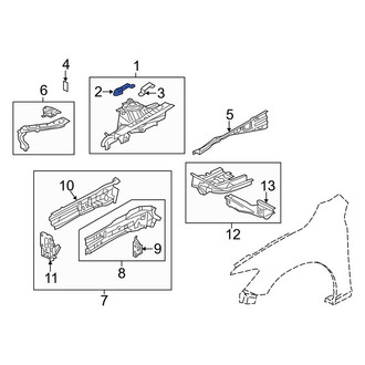 Mazda OE - Right Fender Apron Bracket