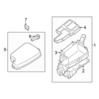 Mazda OE - Electrical Components (Engine Compartment, Fuse and Relay)