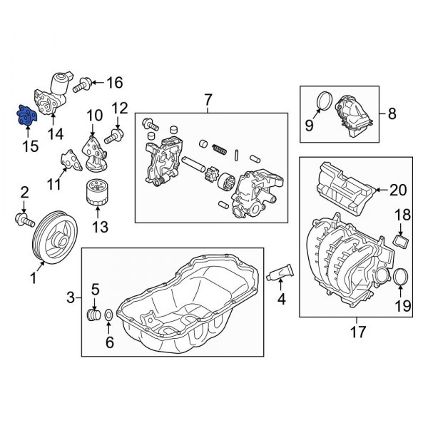 Engine Variable Valve Timing (VVT) Solenoid Gasket