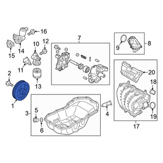 Mazda CX-5 Engine Pulleys Idler, Crankshaft — CARiD