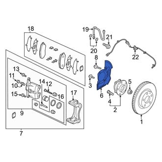 Mazda OE - Front Left Brake Dust Shield
