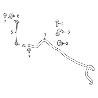 Mazda OE - Front Suspension - Stabilizer Bar & Components
