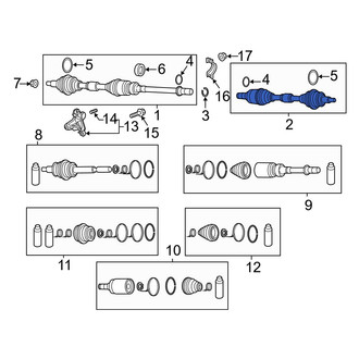 Mazda OE - Front Left CV Axle Assembly