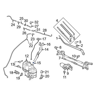 Mazda OE - Washer Fluid Reservoir Filler Pipe Grommet