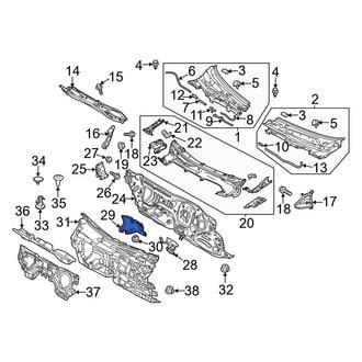 Mazda OE - Front Cowl Insulator