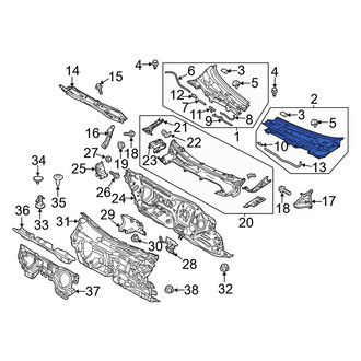 Mazda OE - Front Left Cowl Cover