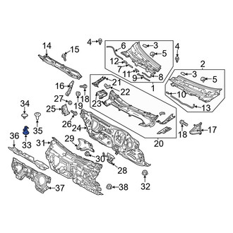 Mazda OE - Floor Carpet Clip
