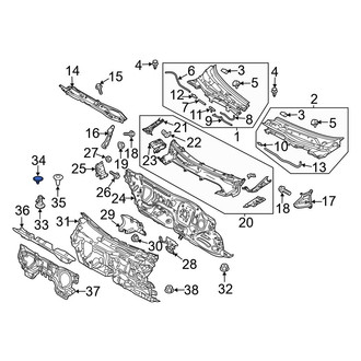 Mazda OE - Dashboard Panel Insulator Clip
