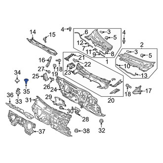 Mazda OE - Floor Carpet Clip