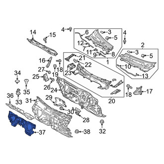 Mazda OE - Front Lower Engine Compartment Insulation