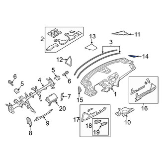 Mazda OE - Right Dashboard Air Vent
