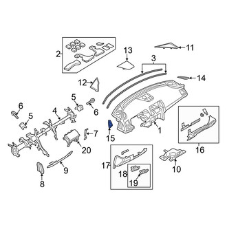 Mazda OE - Left Dashboard Air Vent