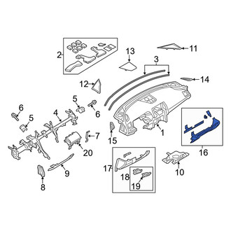 Mazda OE - Right Lower Instrument Panel Trim Panel