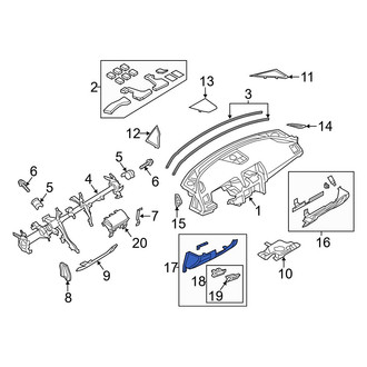 Mazda OE - Left Lower Instrument Panel Trim Panel