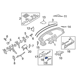 Mazda OE - Instrument Panel Coin Holder