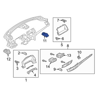 Mazda OE - Right Outer Dashboard Air Vent