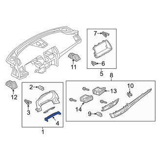 Mazda OE - Instrument Panel Trim Panel Seal