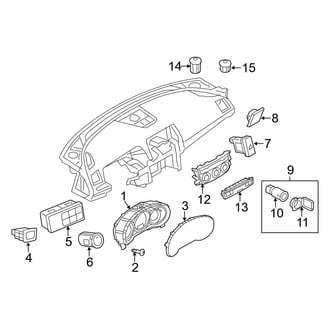 Mazda OE - Instrument Panel - Cluster & Switches