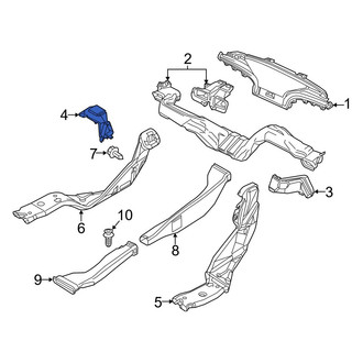 Mazda OE - Left Lower Instrument Panel Air Duct