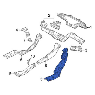 Mazda OE - Rear Right Instrument Panel Air Duct