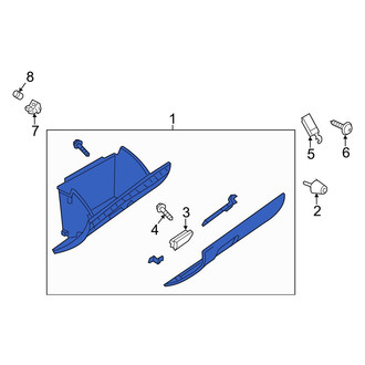 Mazda OE - Front Glove Box Assembly