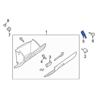 Mazda OE - Glove Box Support