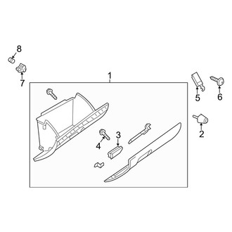 Mazda OE - Instrument Panel - Glove Box