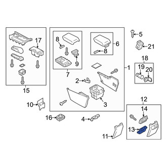Mazda OE - Rear Instrument Panel Air Duct