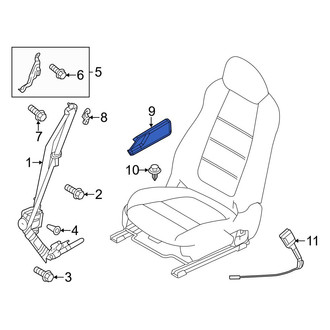 Mazda OE - Front Left Seat Belt Trim Bezel