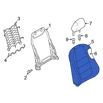 Mazda OE - Front Right Seat Back Cushion Cover