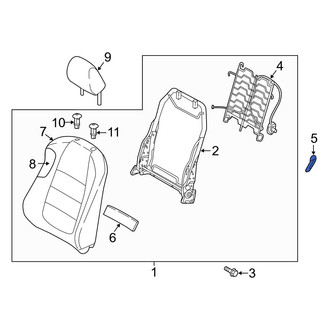 Mazda OE - Front Left Seat Lumbar Adjustment Knob